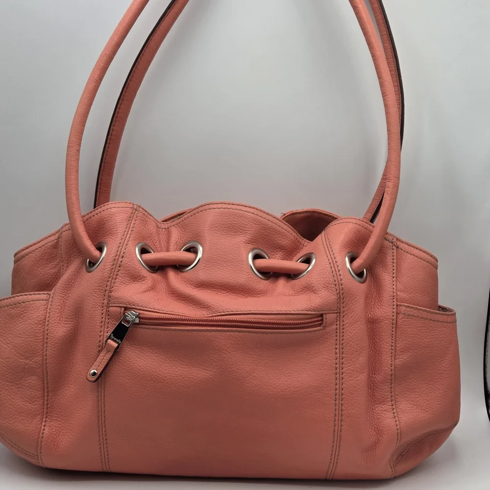 Tignanello Cinched Hobo Handbag - Picture 2 of 12
